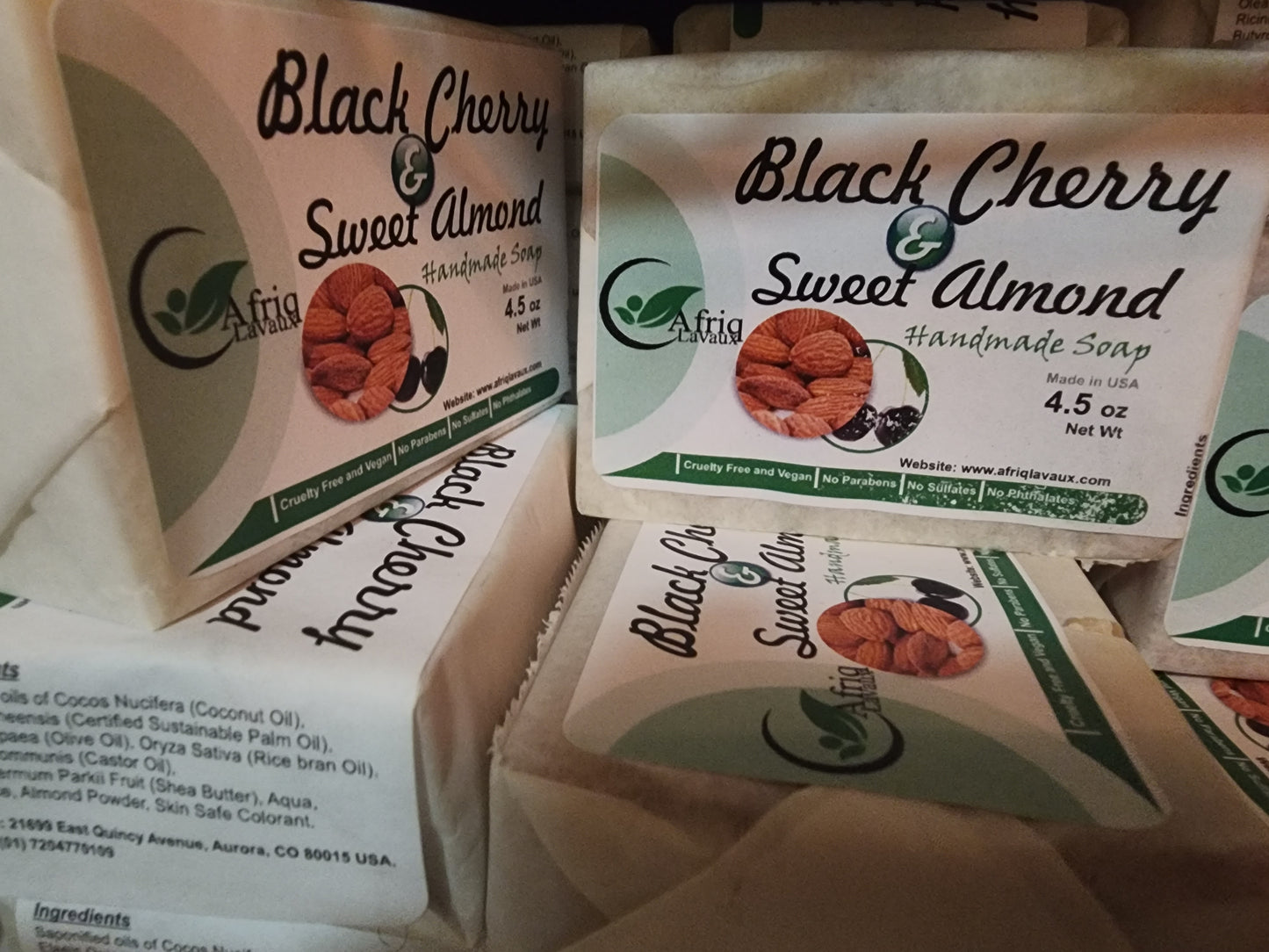 Black Cherry & Sweet Almond Handmade Bar soap