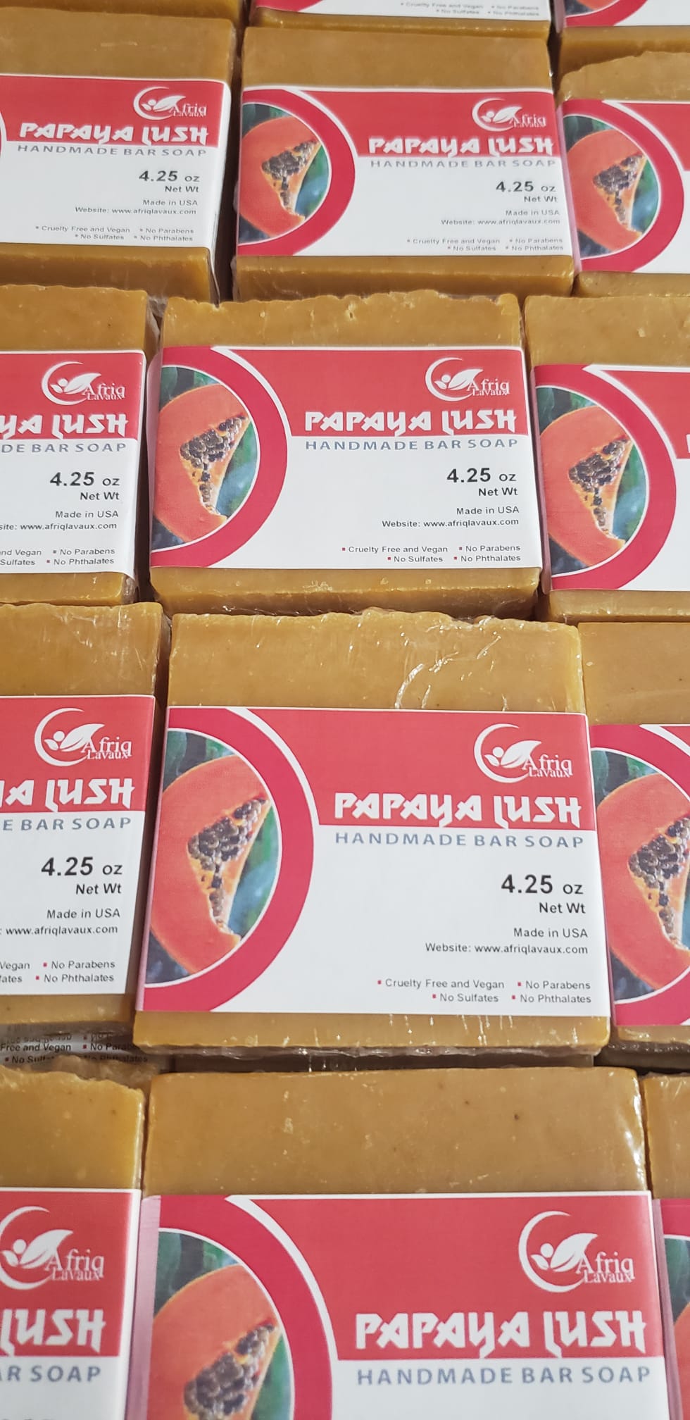 Papaya Lush bar soap.