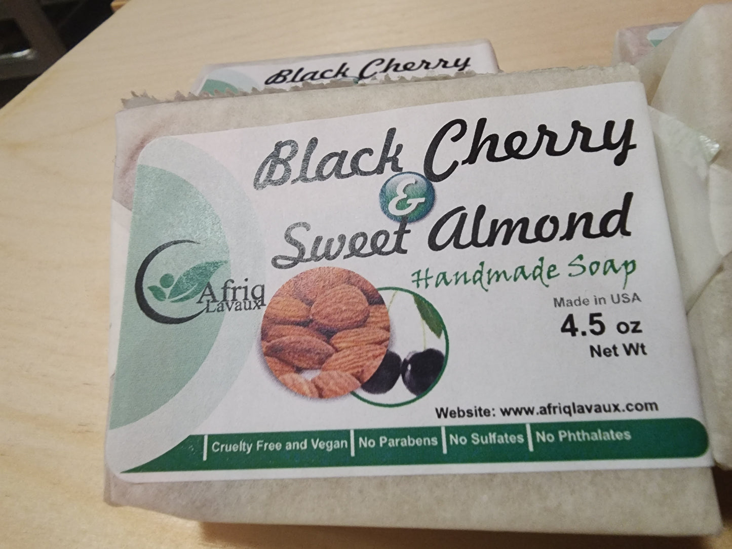Black Cherry & Sweet Almond Handmade Bar soap
