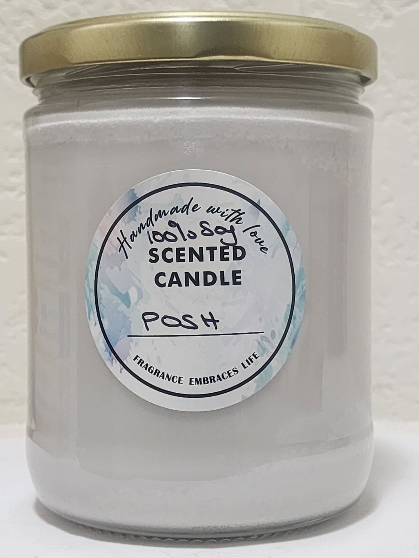Posh 100% Soy Handmade Candle 16oz Jar